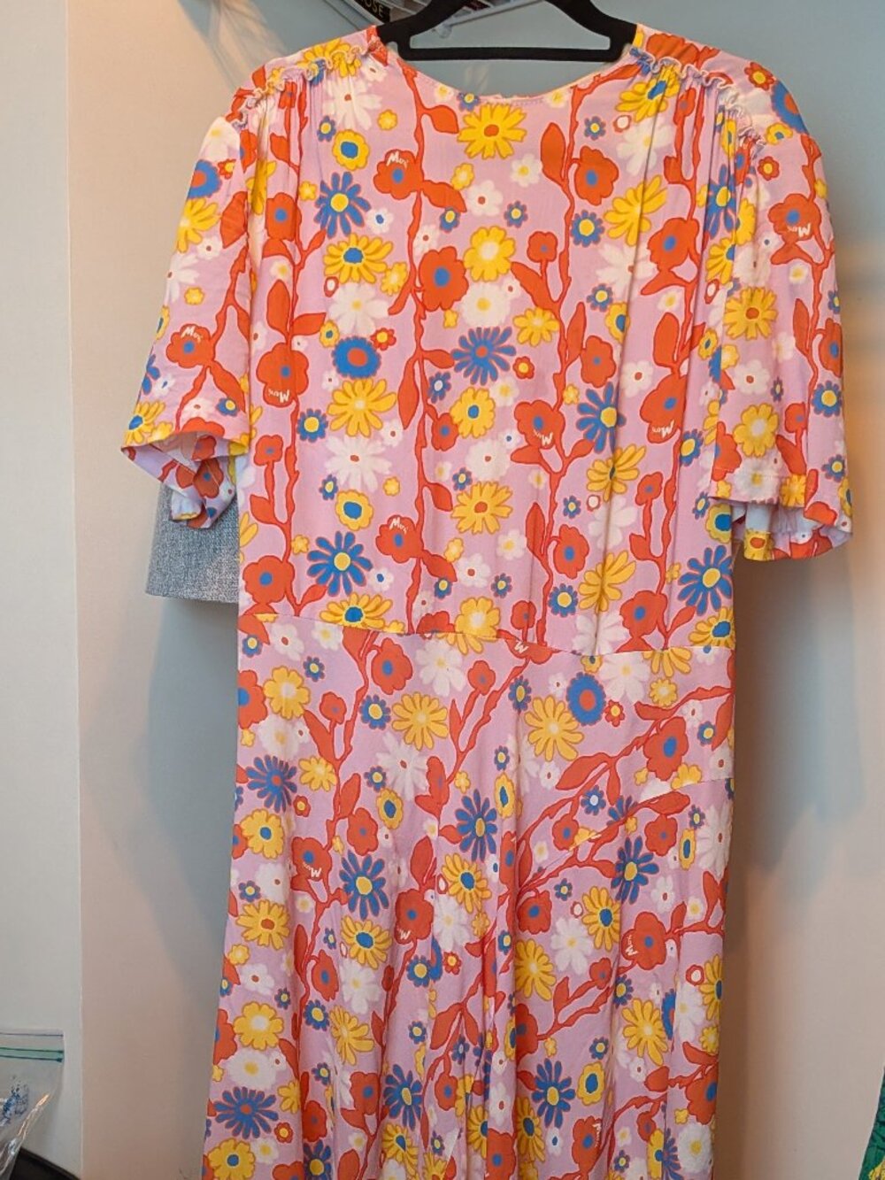 MARNI Made in Italy Floral Short Sleeve Dress Size 38